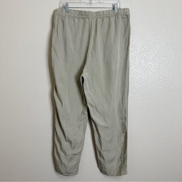 NWT H&M Linen Blend Drawstring Pull On Jogger Pants, Sz Large - Picture 5 of 12